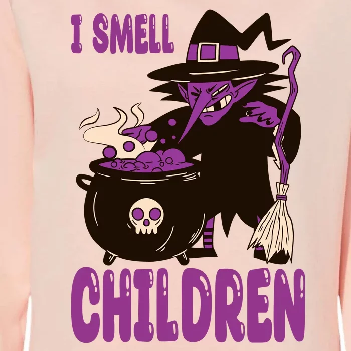 I Smell Children Funny Halloween Witch Womens California Wash Sweatshirt