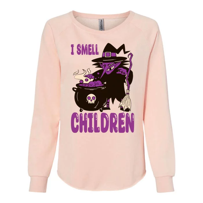 I Smell Children Funny Halloween Witch Womens California Wash Sweatshirt