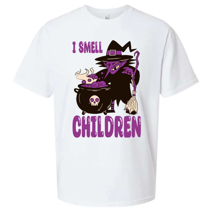 I Smell Children Funny Halloween Witch Sueded Cloud Jersey T-Shirt