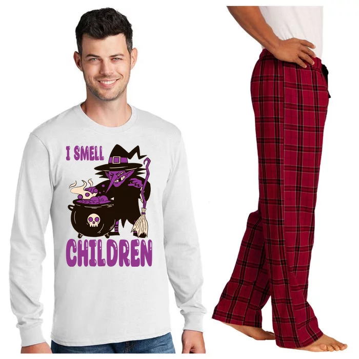 I Smell Children Funny Halloween Witch Long Sleeve Pajama Set