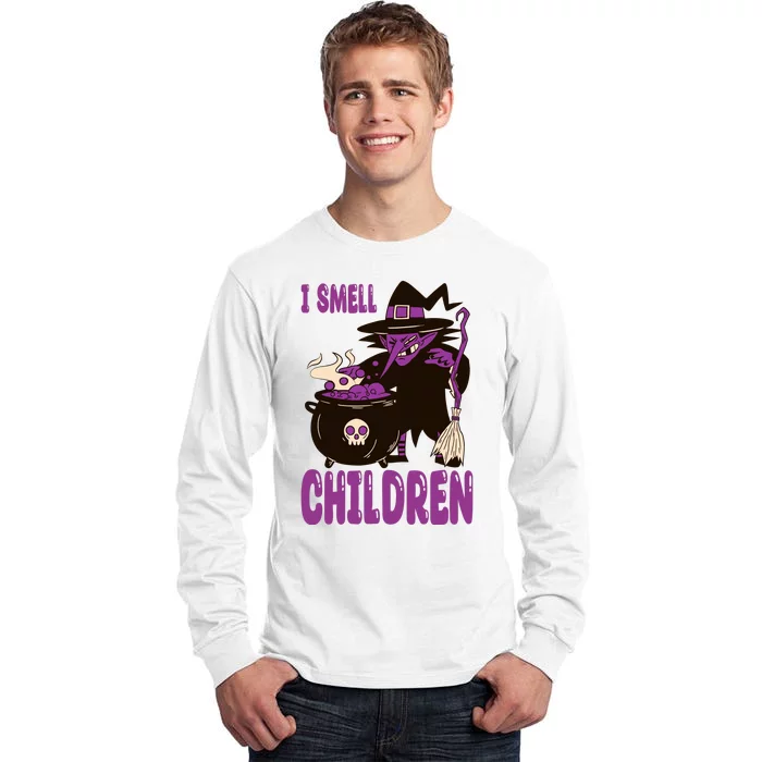 I Smell Children Funny Halloween Witch Tall Long Sleeve T-Shirt