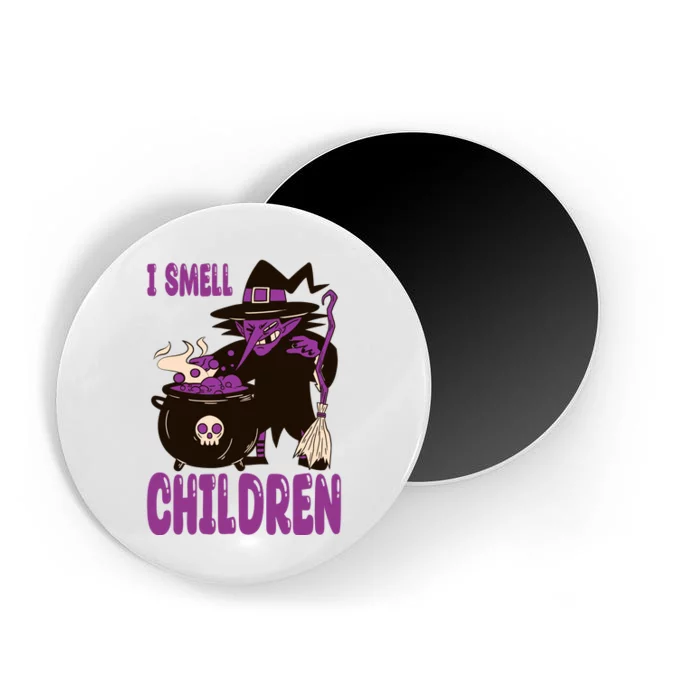 I Smell Children Funny Halloween Witch Magnet