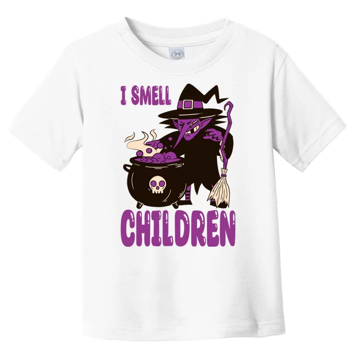 I Smell Children Funny Halloween Witch Toddler T-Shirt