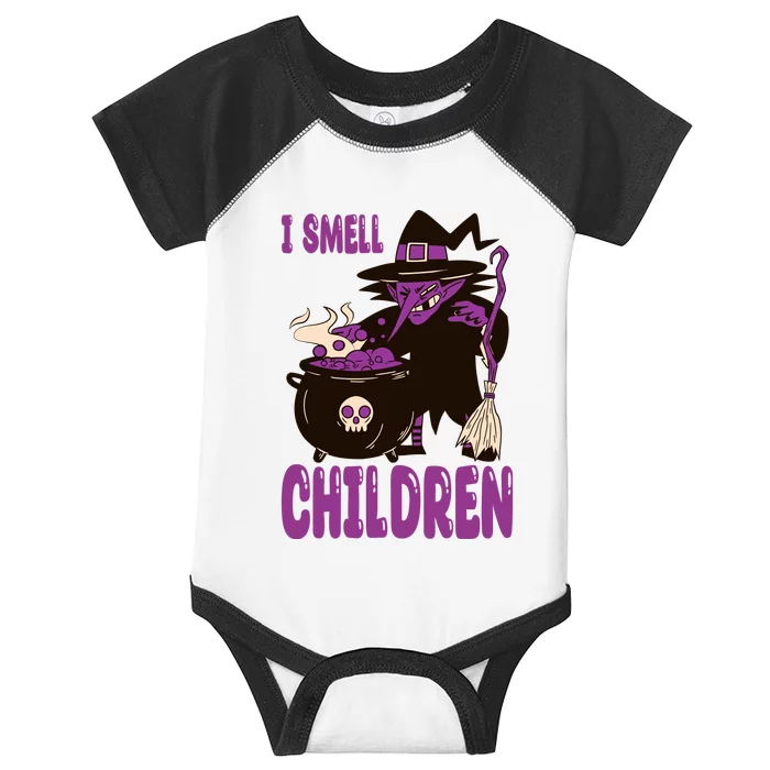 I Smell Children Funny Halloween Witch Infant Baby Jersey Bodysuit