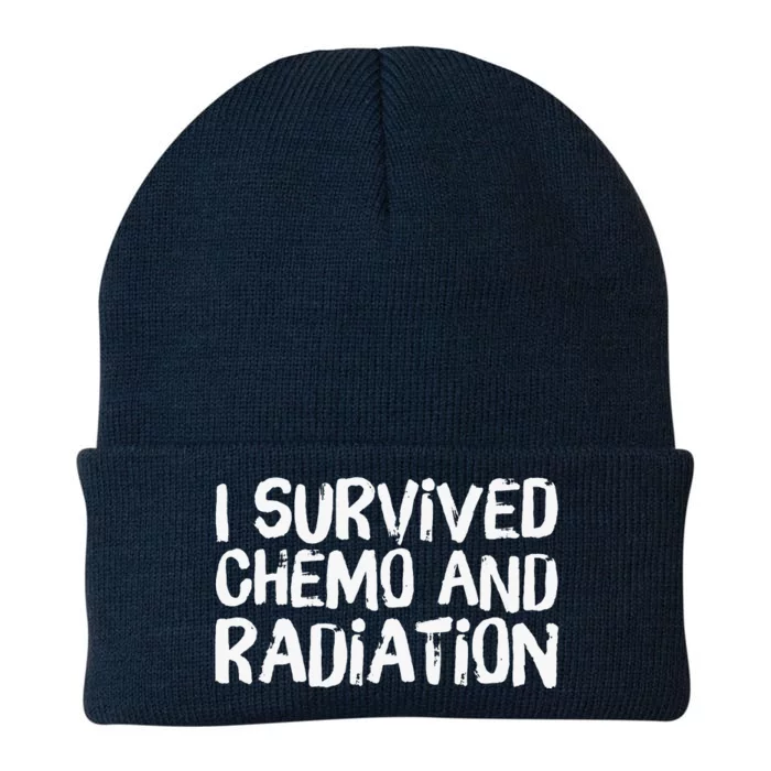 I Survived Chemo And Radiation Knit Cap Winter Beanie