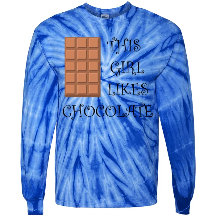 Ironic Saying Cocoa Fan Chocolate Chocolatier Funny Gift Tie-Dye Long Sleeve Shirt