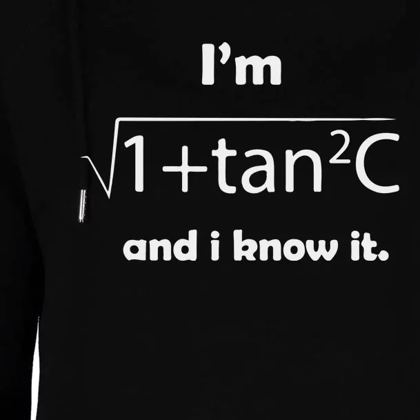 I’M Sec C And I Know It Funny Sexy Math Humor Womens Funnel Neck Pullover Hood