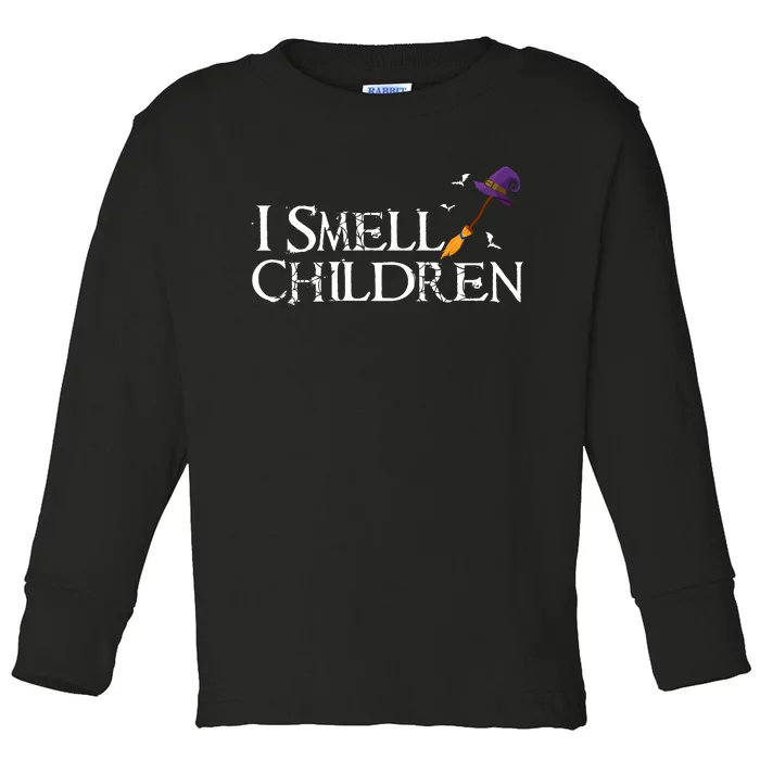 I Smell Children Witch Halloween Costume Toddler Long Sleeve Shirt