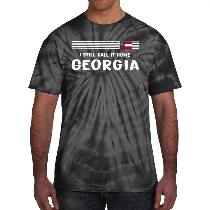 I Still Call It Home Georgia Flag Tie-Dye T-Shirt