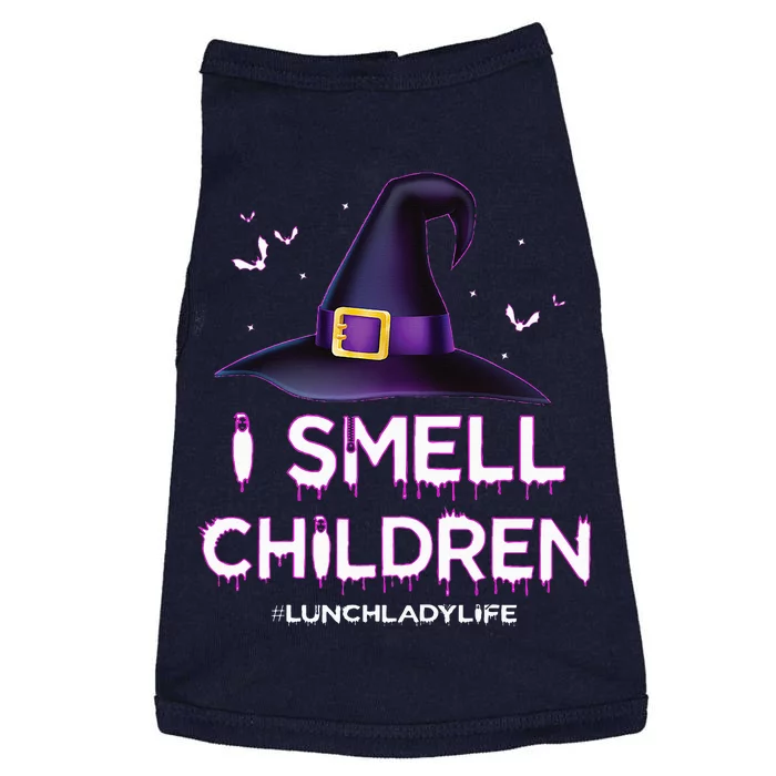 I Smell Children Lunch Lady Life Halloween For Lunch Lady Doggie Tank