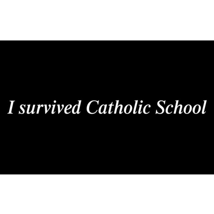 I Survived Catholic School Funny Bumper Sticker