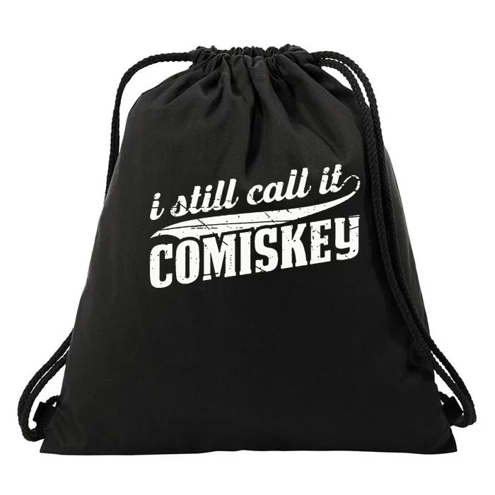 I Still Call It Comiskey Baseball Lovers Drawstring Bag