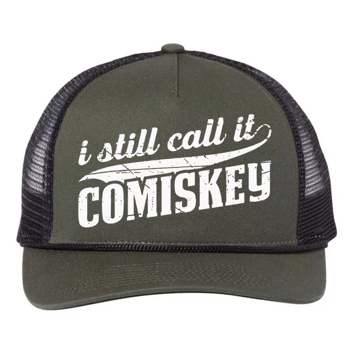 I Still Call It Comiskey Baseball Lovers Retro Rope Trucker Hat Cap