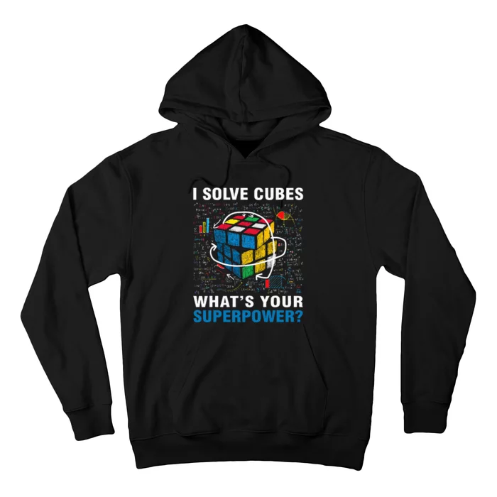 I Solve Cubes Superpower Funny Speed Cubing Hoodie