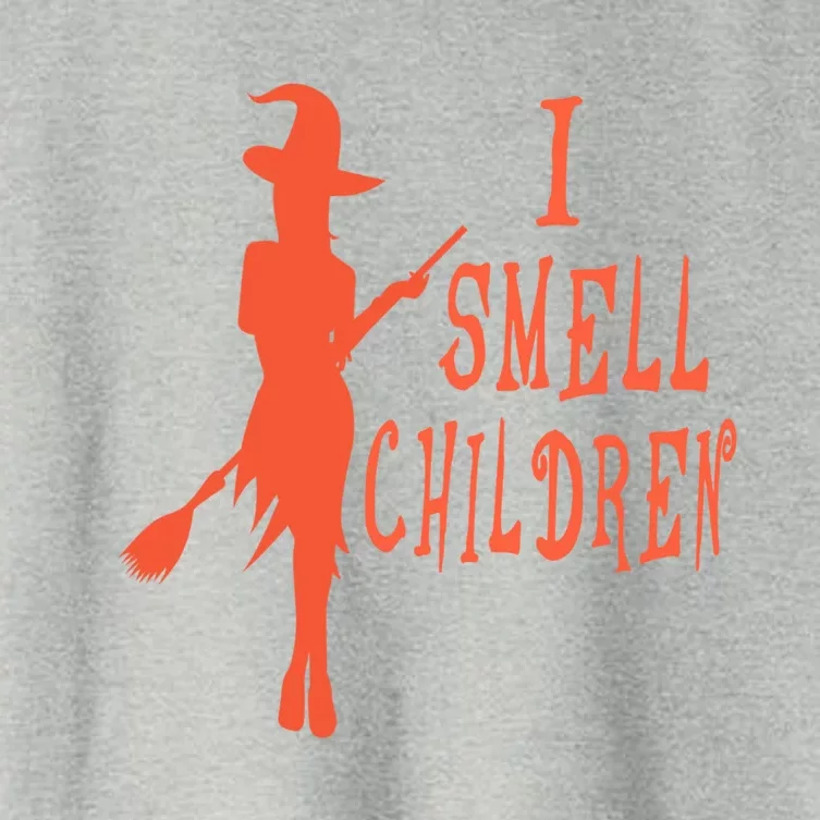 I Smell Children Gift Halloween Witch Gift Women's Crop Top Tee