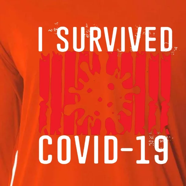 I Survived Covid19 Distressed Cooling Performance Long Sleeve Crew