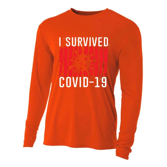 I Survived Covid19 Distressed Cooling Performance Long Sleeve Crew