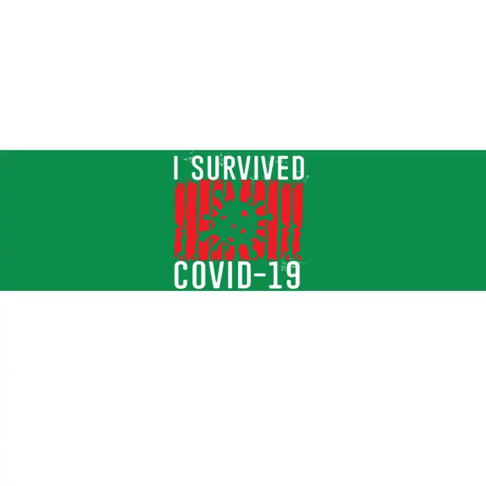 I Survived Covid19 Distressed Bumper Sticker