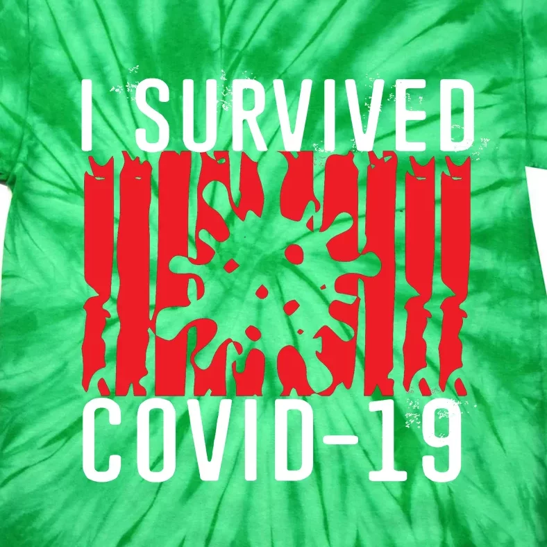 I Survived Covid19 Distressed Tie-Dye T-Shirt