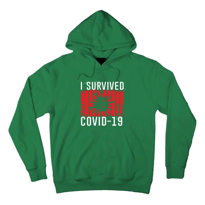 I Survived Covid19 Distressed Tall Hoodie