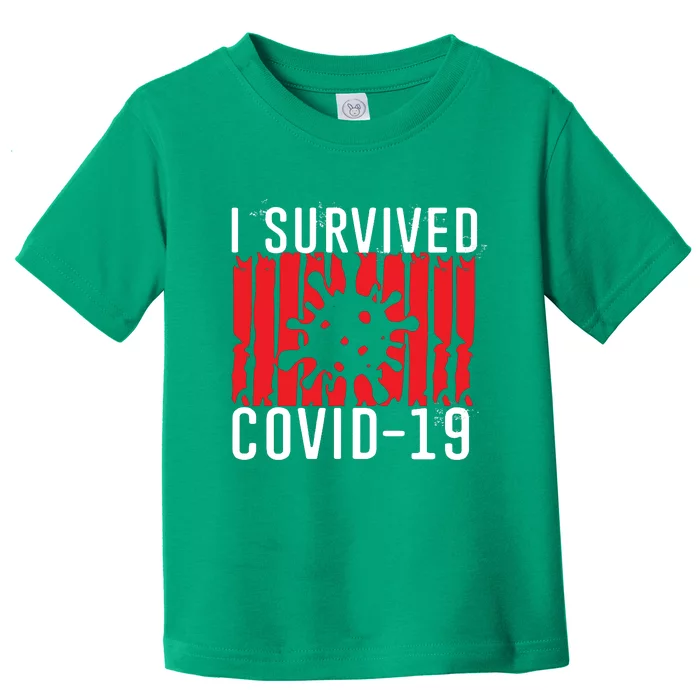 I Survived Covid19 Distressed Toddler T-Shirt