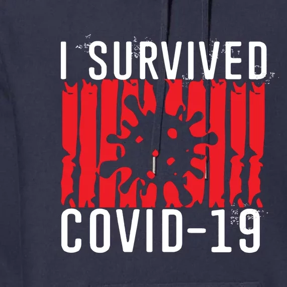 I Survived Covid19 Distressed Premium Hoodie