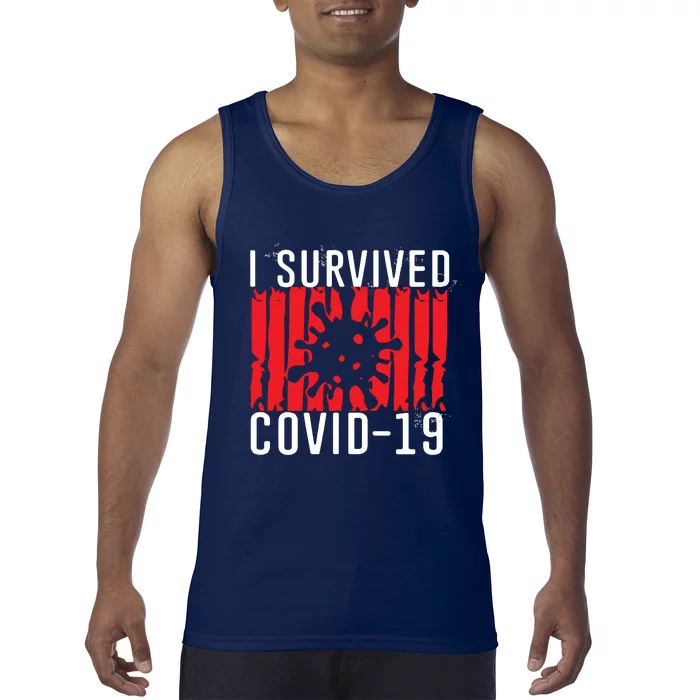 I Survived Covid19 Distressed Tank Top