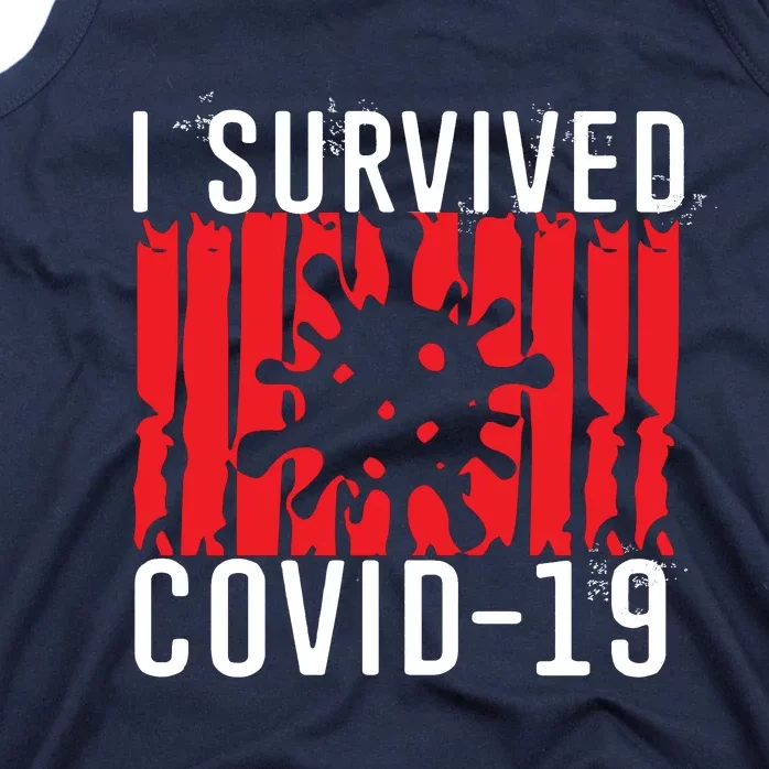 I Survived Covid19 Distressed Tank Top