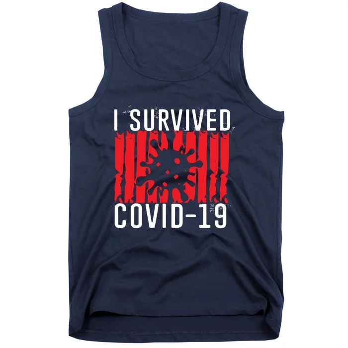 I Survived Covid19 Distressed Tank Top