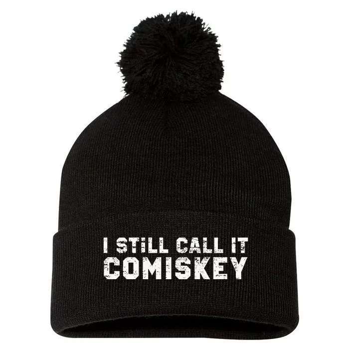 I Still Call It Comiskey Chicago Baseball Vintage Pom Pom 12in Knit Beanie