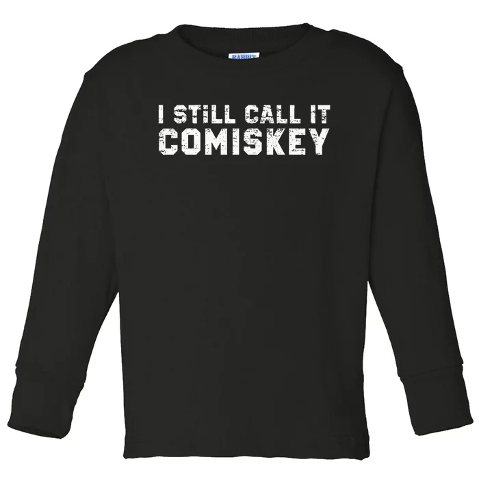 I Still Call It Comiskey Chicago Baseball Vintage Toddler Long Sleeve Shirt