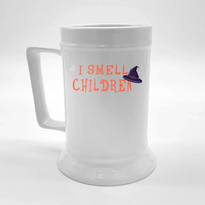 I Smell Children Gift Halloween Witch Gift Front & Back Beer Stein