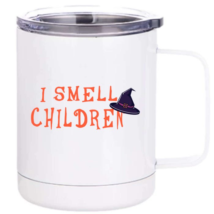 I Smell Children Gift Halloween Witch Gift Front & Back 12oz Stainless Steel Tumbler Cup