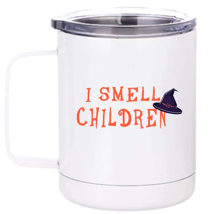 I Smell Children Gift Halloween Witch Gift Front & Back 12oz Stainless Steel Tumbler Cup