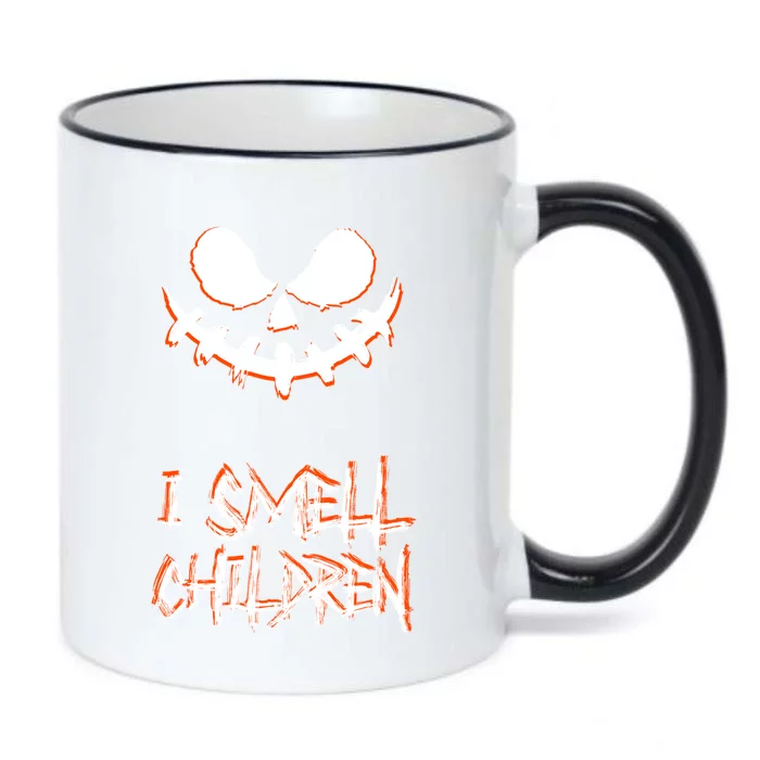 I Smell Children Gift Scary Adult Halloween Pumpkin Face Gift Black Color Changing Mug