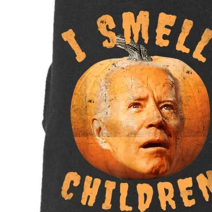 I Smell Children Anti Joe Biden Funny Witches Halloween Doggie 3-End Fleece Hoodie