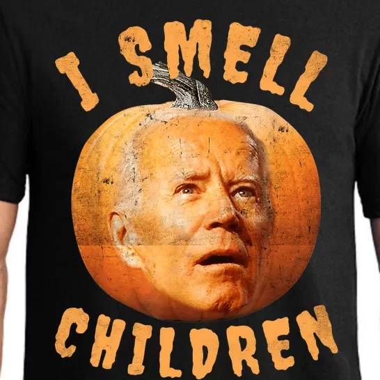 I Smell Children Anti Joe Biden Funny Witches Halloween Pajama Set