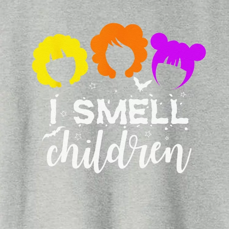 I Smell Children Halloween Funny Witches Women's Crop Top Tee