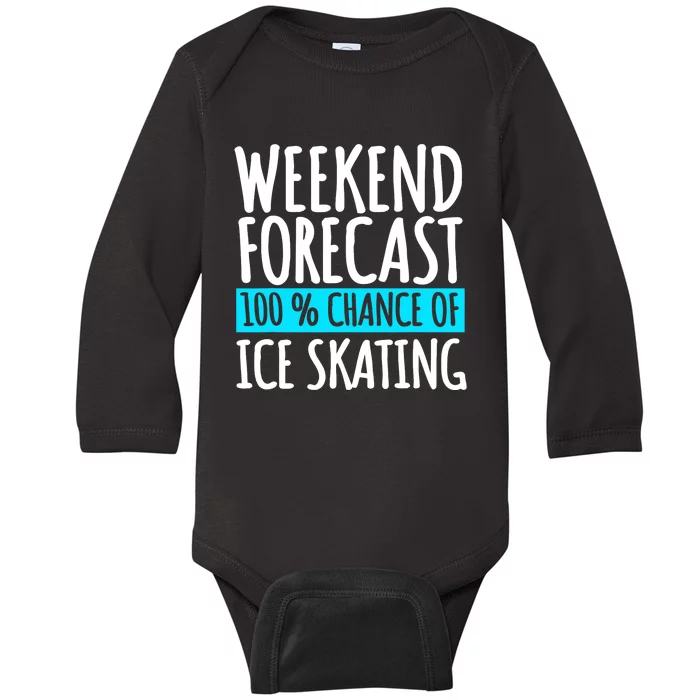 Ice Skating Coach Figure Skater Skates Sport Baby Long Sleeve Bodysuit