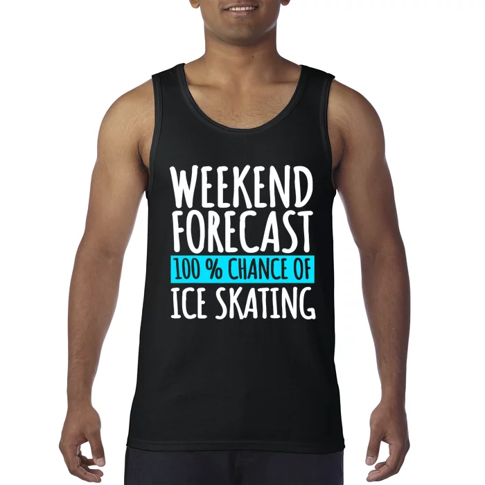 Ice Skating Coach Figure Skater Skates Sport Tank Top