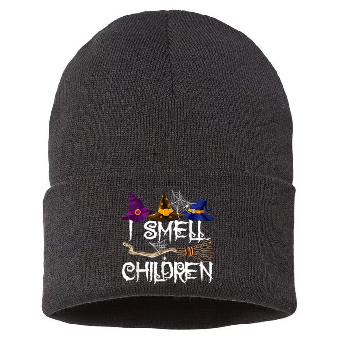 I Smell Children Funny Witches Halloween Party Costume Sustainable Knit Beanie