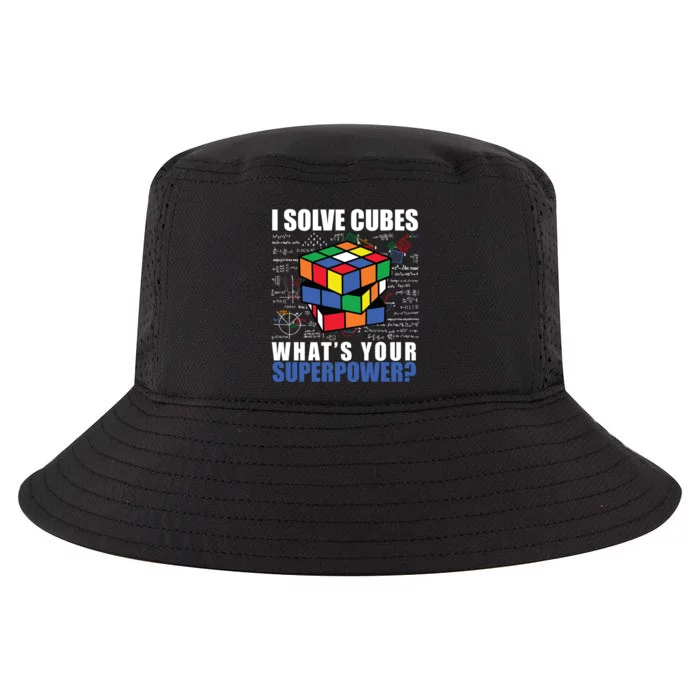 I Solve Cubes What's Your Superpower Cool Comfort Performance Bucket Hat