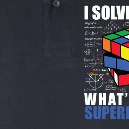 I Solve Cubes What's Your Superpower Softstyle Adult Sport Polo