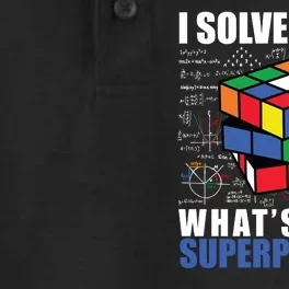 I Solve Cubes What's Your Superpower Dry Zone Grid Performance Polo