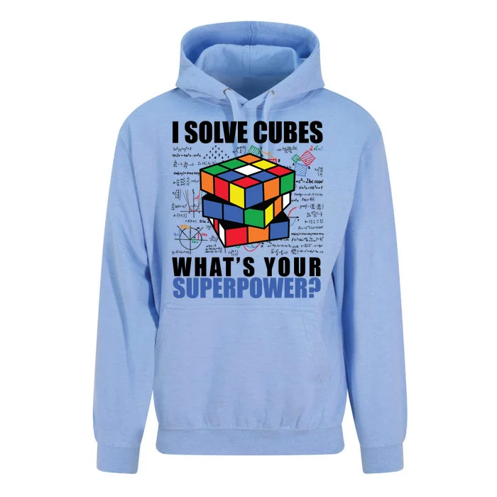 I Solve Cubes What's Your Superpower Unisex Surf Hoodie