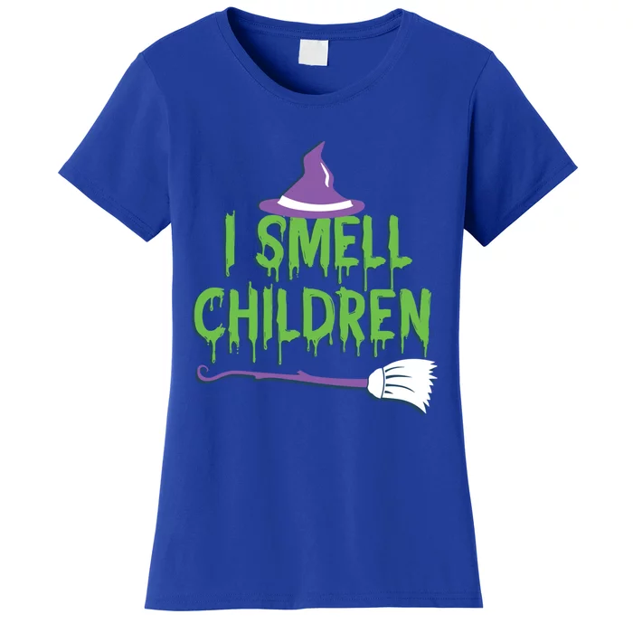 I Smell Children Spooky Halloween Witch Great Gift Women's T-Shirt