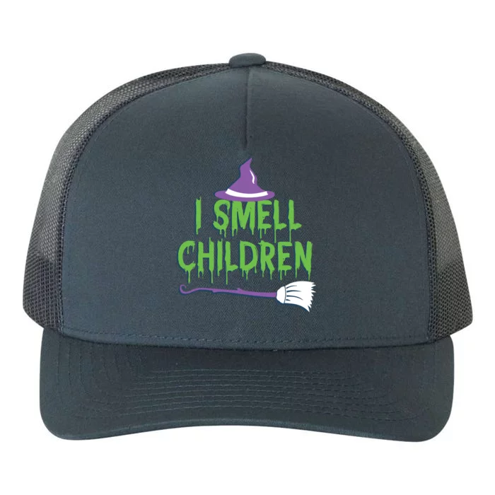 I Smell Children Spooky Halloween Witch Great Gift Yupoong Adult 5-Panel Trucker Hat