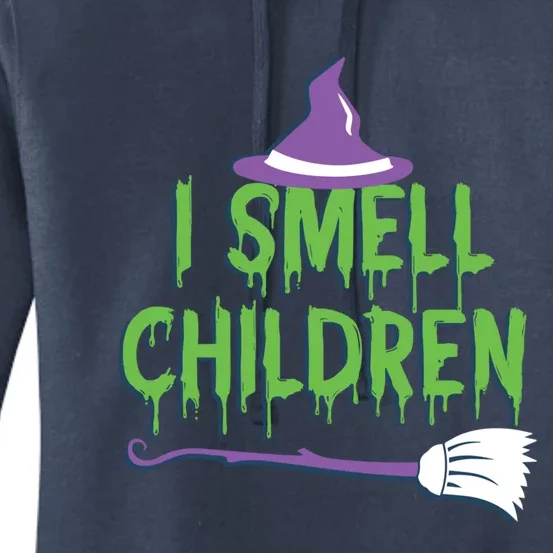 I Smell Children Spooky Halloween Witch Great Gift Women's Pullover Hoodie