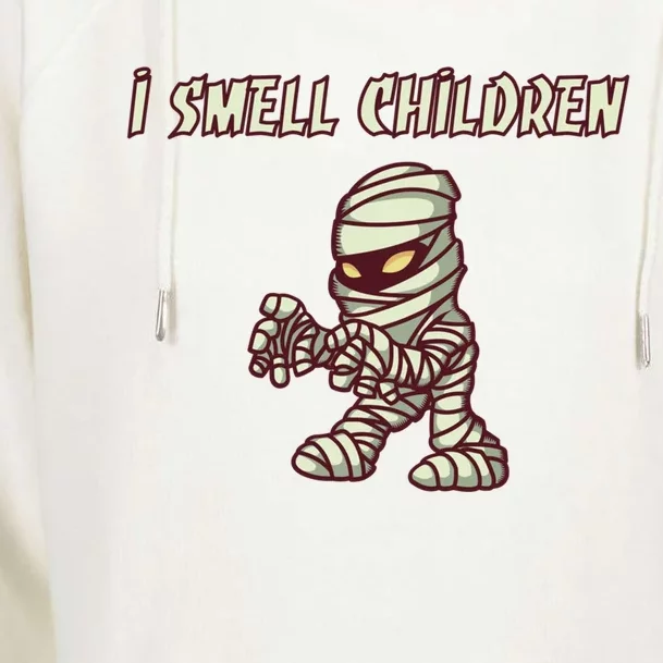 I Smell Children Funny Gift For Halloween Cool Gift Womens Funnel Neck Pullover Hood