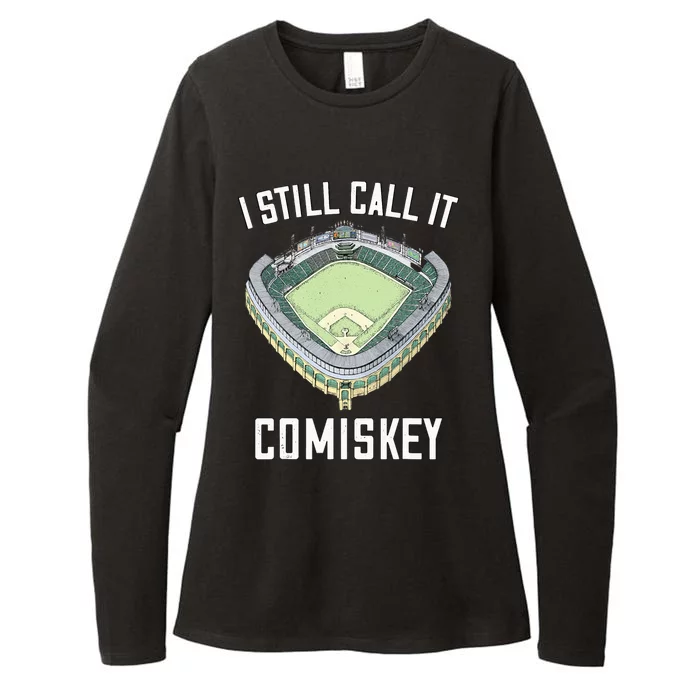 I Still Call It Comiskey Chicago Baseball Vintage Womens CVC Long Sleeve Shirt